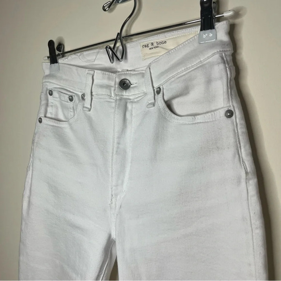 RAG & BONE Nina High Rise Ankle Skinny White Jeans - Picture 5 of 13